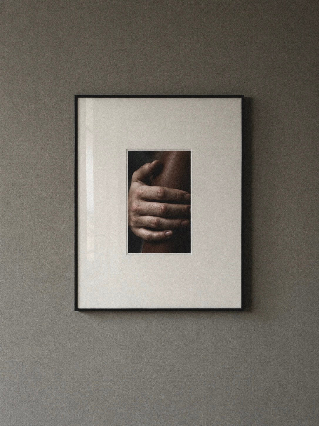 Hand Study presented in a black frame